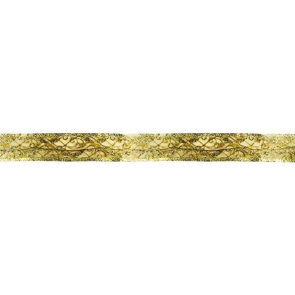 Winterland Winterland BAT-18RBL-GO-04-WW Battery Operated Ribbon Light 18 Warm White LED Gold BAT-18RBL-GO-04-WW